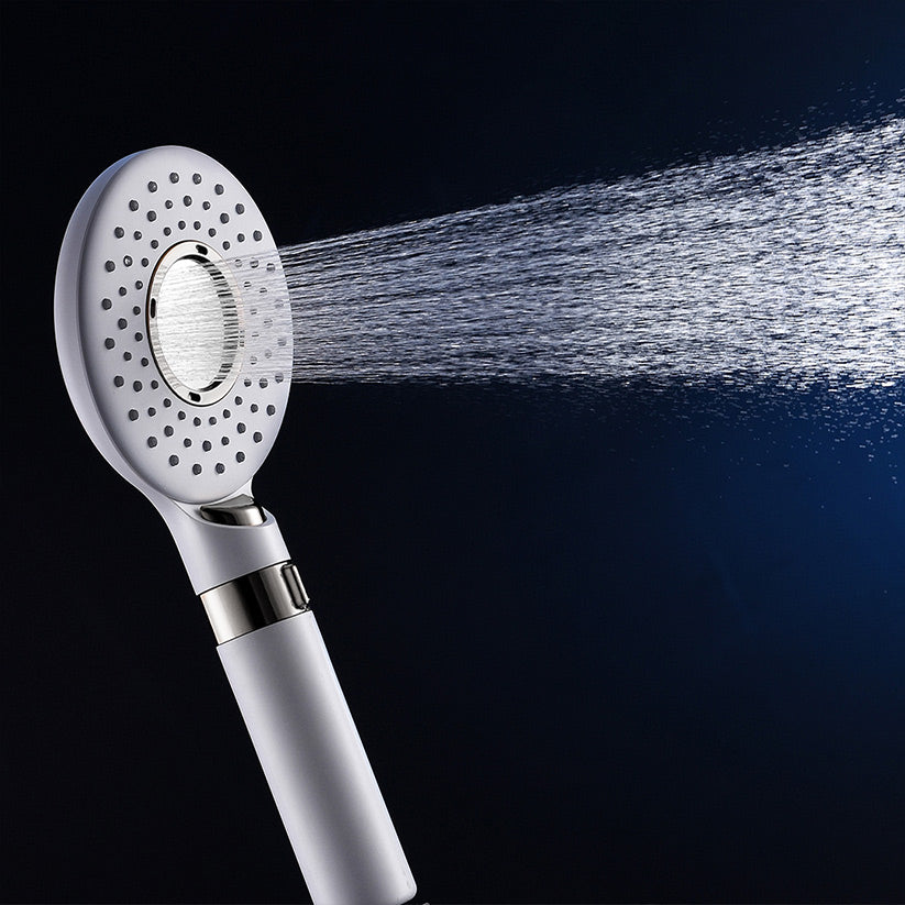 MILA Blanc Hand Shower - MBHC0204WT, Matt White Hand Shower, Multi Function, 3 Function Filter Shower: Rain/Center Water/Slow Stop Water
